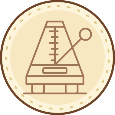 Bir pusula simgesinin vektör illüstrasyonu