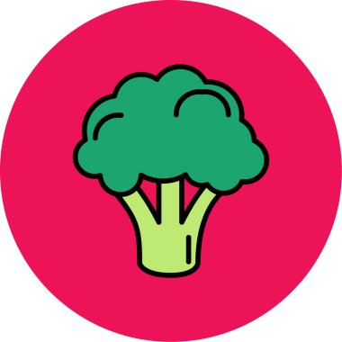 yeşil brokoli vektör çizimi