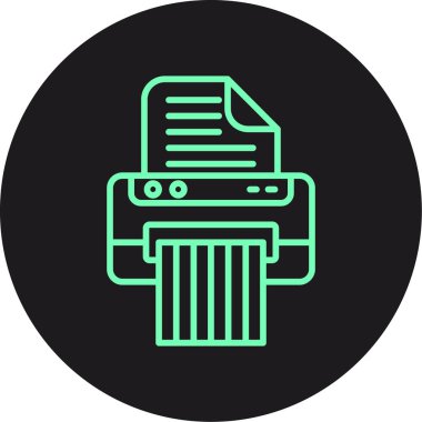 vektör yazıcı simgesi çizimi