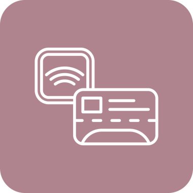 Ağ simgesi. Cep telefonu simgesinin vektör illüstrasyonu