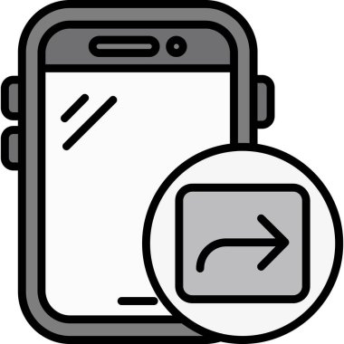 Mobil kutsal kişilerin resmi, vektör çizim