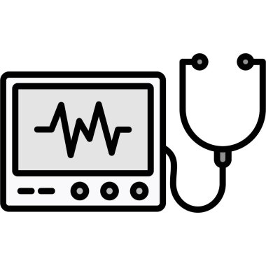 tıbbi ve sağlık hattı simgesi.