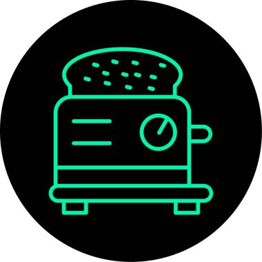 vektör sıcak fırın ico