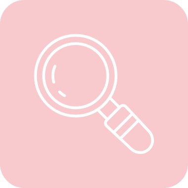 Büyüteç. Web simgesi vektör illüstrasyonu