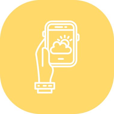 mobil bulut teknolojisi izole edilmiş simge