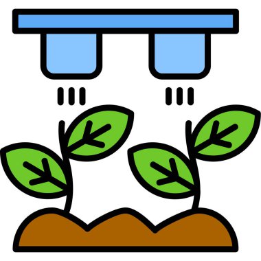 Bahçe ikonu, vektör illüstrasyonu