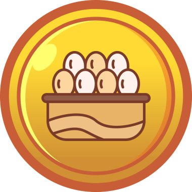 Pastane simgesi, çizgi film tarzı