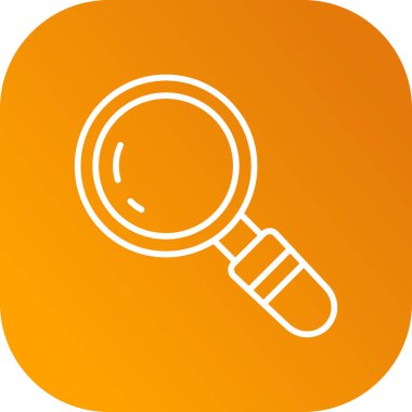 Vektör büyüteç simgesi, basit vektör illüstrasyonu