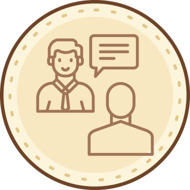 İnsan simgesinin vektör illüstrasyonu