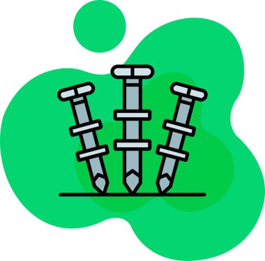 Vektör çizimi. Binanın tek bir çizimi var..