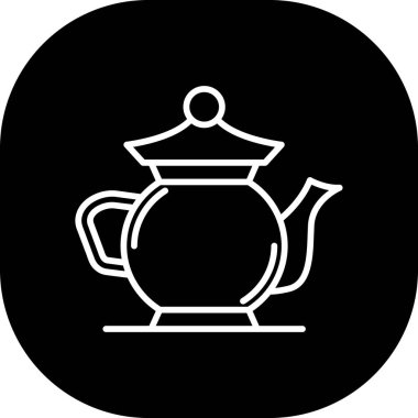 çaydanlık vektör resimleme simgesi