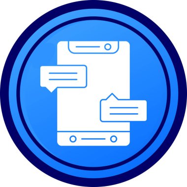 Sohbet simgesi vektör illüstrasyonu