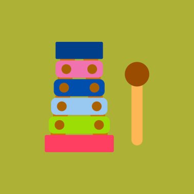 düz simge uzun gölge modern tasarım