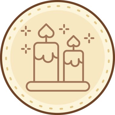 mum ağ simgesi, basit vektör illüstrasyonu