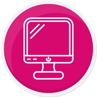 Bilgisayar simgesi. vektör illüstrasyonu