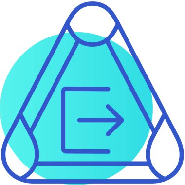 Çanta. Web simgesi basit illüstrasyon