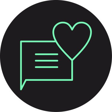 Bir kalp simgesinin vektör illüstrasyonu