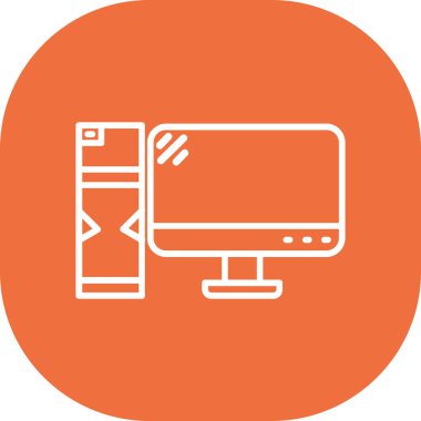 bilgisayar simgesi vektör illüstrasyonu