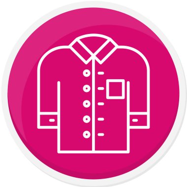 Ceket düz vektör simgesi