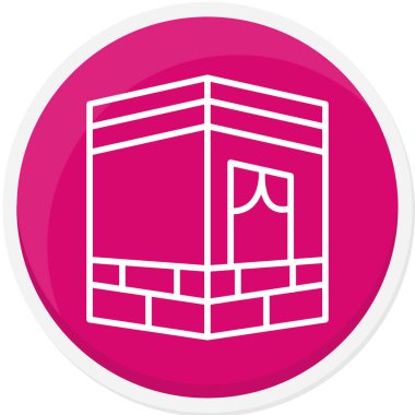 Bina. Web simgesi basit illüstrasyon