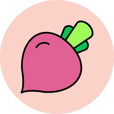 Gıda simgesinin vektör illüstrasyonu