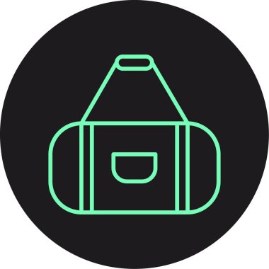 Çanta. Web simgesi basit illüstrasyon