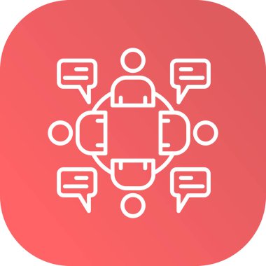 Sohbet simgesi vektör illüstrasyonu