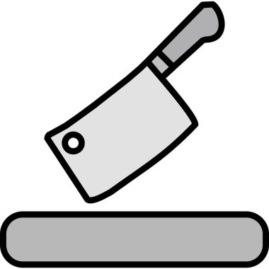 Bıçak simgesi, vektör illüstrasyonu