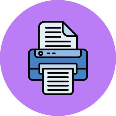 belge simgesi vektör illüstrasyonu