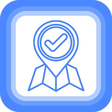 Tamam. Web simgesi basit illüstrasyon