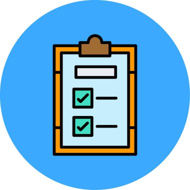 Pano simgesi renk ana hatları vektörü