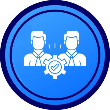 iş yönetimi simgesi vektör illüstrasyonu