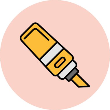 Kalem. Web simgesi basit illüstrasyon