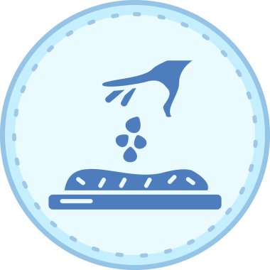 Yemek. Web simgesi basit illüstrasyon