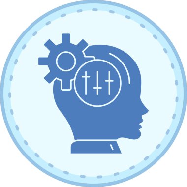 beyin ikonu vektör illüstrasyonu