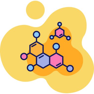 Sarı ve mavi bir arkaplanın vektör çizimi