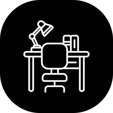 masa simgesi vektör illüstrasyonu