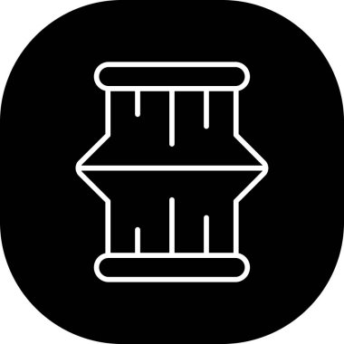 Bir b eksikliği simgesinin vektör çizimi