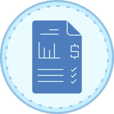 Belge. Web simgesi basit illüstrasyon