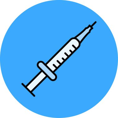 Kolayca değiştirebilen ya da düzenleyebilen şırınga vektör simgesi