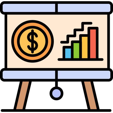 analitik grafik çizelgesi simgesi - taslak biçimi