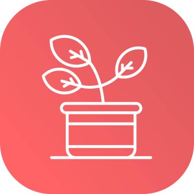 bitki simgesi, vektör illüstrasyonu