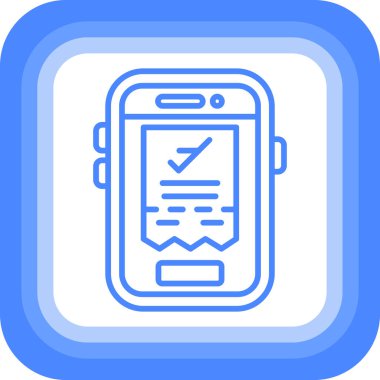 Cep telefonu simgesi, vektör illüstrasyonu