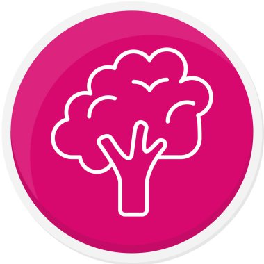 ağaç simgesi vektör illüstrasyonu