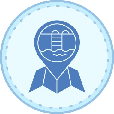 Haritası olan bir kadının vektör çizimi