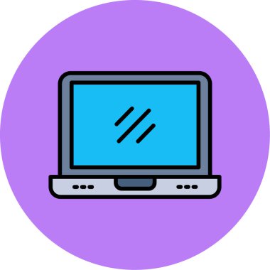 Bilgisayar. Web simgesi basit illüstrasyon