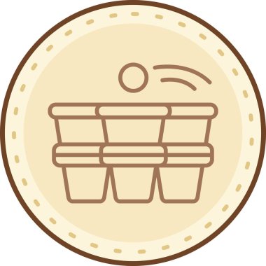 yiyecek simgesi, vektör illüstrasyonu