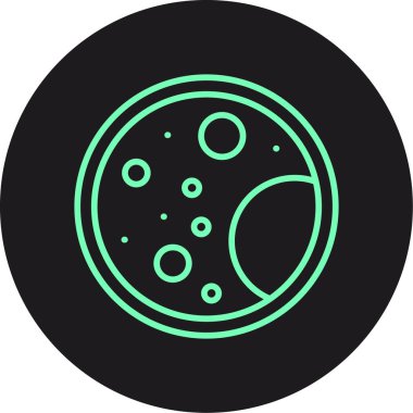 Eşsiz ay ve güneş kabartma vektör simgesi