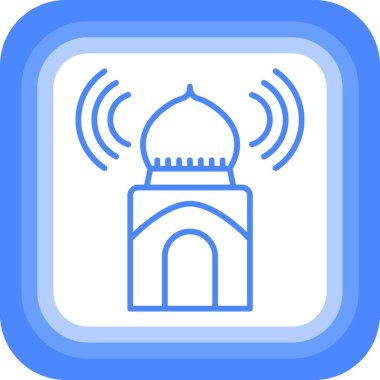 Müslümanlar. Web simgesi basit illüstrasyon