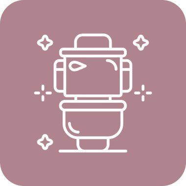 Bir banyo simgesinin vektör illüstrasyonu